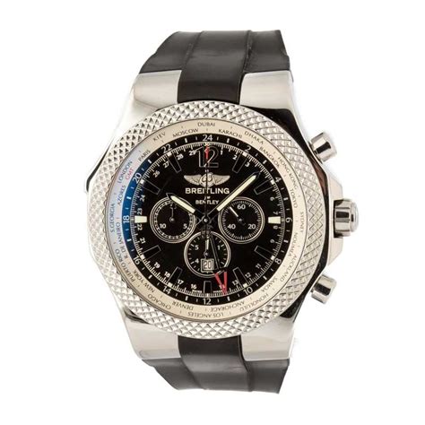 breitling for bentley black face|Buy Used Breitling Bentley A47362 .